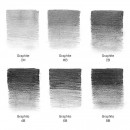 Набор карандашей графитовых в металле Winsor&Newton Graphic Pensil, 6 шт (B2,4,6,8, HB, 2H)