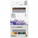 Набор цветных карандашей в металле Winsor&Newton Studio Colection Coloured Pensil, 12 шт