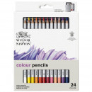 Набор цветных карандашей в металле Winsor&Newton Studio Colection Coloured Pensil, 24 шт