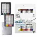 Набор акварельных карандашей в металле Winsor&Newton Studio Collection Watercolour Pensil, 24 шт