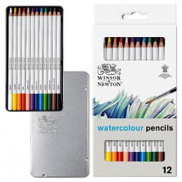 Набір акварельних олівців Studio Collection Watercolour Pensil, 12 шт, метал, Winsor&Newton