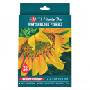 Набор акварельных карандашей 36 цветов, Santi Highly Pro