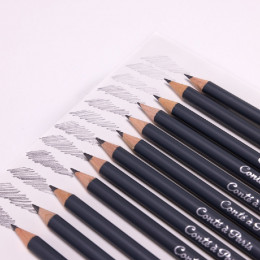 Набір графітових олівців Conté à Paris Graphite Sketching Pencil metal box, 12 шт Набір графітових олівців Conté à Paris Graphite Sketching Pencil metal box, 12 шт