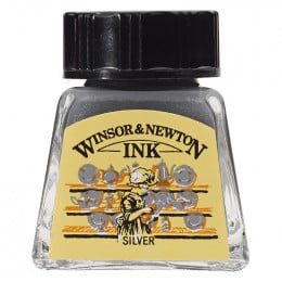 Туш художня Drawing Inks, №617 Silver, Winsor&Newton