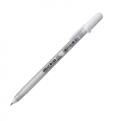 Ручка для бумаги, белая гелевая, Sakura