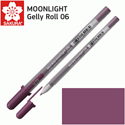 Ручка гелевая Sakura MOONLIGHT Gelly Roll 06 Бордовый