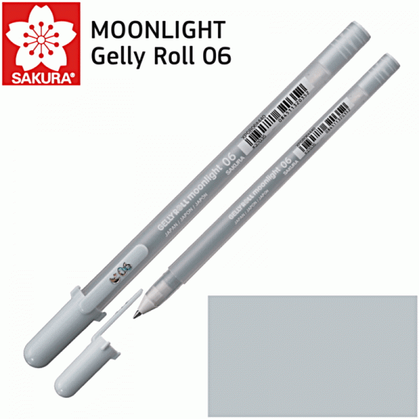 Гелева ручка Sakura MOONLIGHT Gelly Roll 0.6 Синьо-сірий