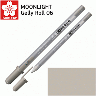 Ручка гелевая Sakura MOONLIGHT Gelly Roll 06 Серый светлый