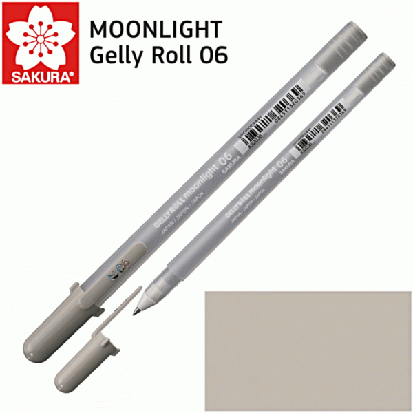 Гелева ручка Sakura MOONLIGHT Gelly Roll 0.6 Сірий світлий