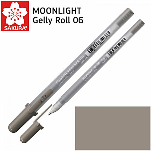Гелева ручка Sakura MOONLIGHT Gelly Roll 0.6 Сірий теплий