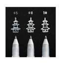 Ручка гелевая Sakura Gelly Roll Basic, 10 bold, линия 0.5 мм, белая