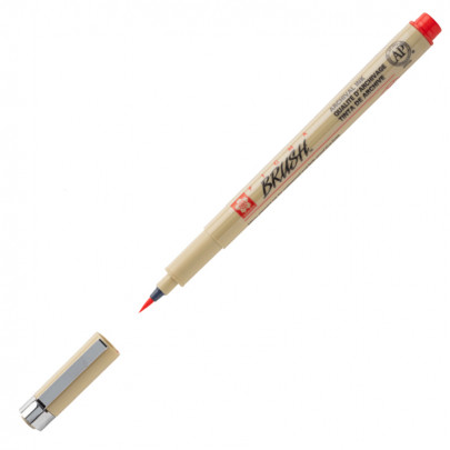 Линер-кисть Sakura  PIGMA Brush, цветной/ - Красный