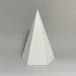 Геометрична фігура Піраміда велика 18 см висота, 6 кутів