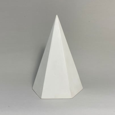 Геометрична фігура Піраміда велика 18 см висота, 6 кутів