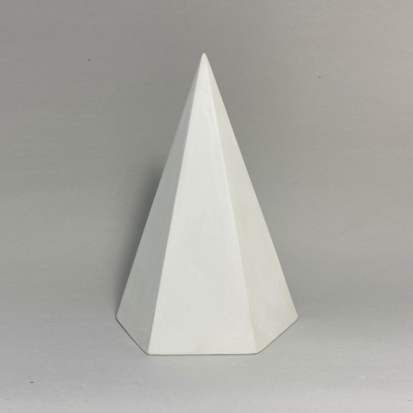 Геометрична фігура Піраміда велика 18 см висота, 6 кутів