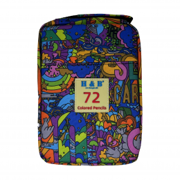 Набір кольорових олівців H&B Colored Pencils, у м'якому пеналі, 72 кольори