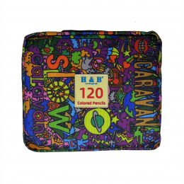 Набір кольорових олівців H&B Colored Pencils, у м'якому пеналі, 120 кольорів