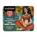 Набір кольорових олівців Kalour Colored Pencils, у металевому пеналі, 120 кольорів