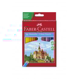 Набор карандашей Faber-Castell "Замок и рыцари", 36 цветов, картонная коробка