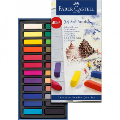 Набір пастелі Faber-Castell Goldfaber, 24 кольори, картонна коробка 