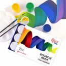 Набір гуашевих фарб ROSA Studio, 12 кольорів по 40 мл