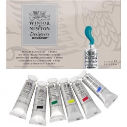 Набор гуашевых красок Winsor&Newton Designers Gouache Primary Colour Set, 6 цветов по 14 мл Набор гуашевых красок Winsor&Newton Designers Gouache Primary Colour Set, 6 цветов по 14 мл