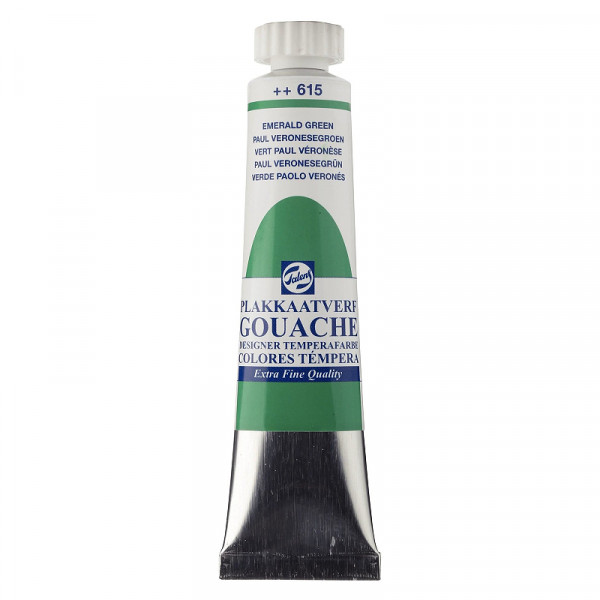 Гуашева фарба Extra Fine Quality, №615 Смарагдовий зелений, туба 20 мл, Royal Talens