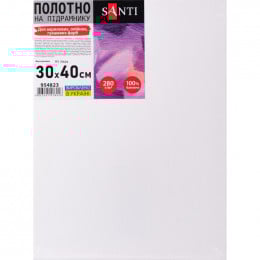 Полотно на підрамнику 30*40 см, бавовна 280 г/м Santi 
