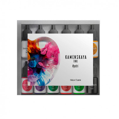 Набор чернил для эпоксидной смолы для техники Петри, 12шт, 5мл