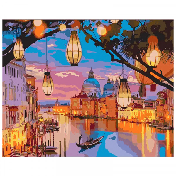 Картина по номерам "Венецианские фонари", 40*50 см, SANTI