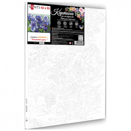 Картина по номерам "Голубые ирисы", 40*50 см, SANTI