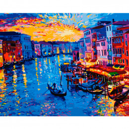 Картина по номерам "Волшебный закат" 40*50 см, Ideyka