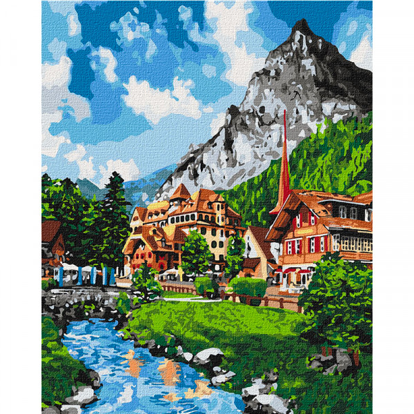 Картина за номерами "Незабутній краєвид" 40*50 см, Ideyka