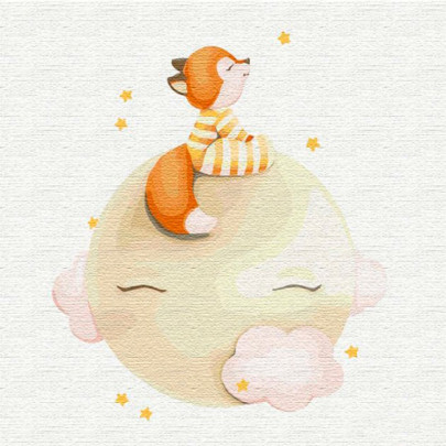 Картина по номерам Ideyka "Считая звезды" 30*30 см