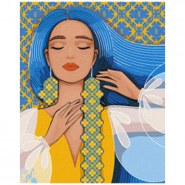Картина за номерами "Вишукана українка", 40*50 см, Ideyka