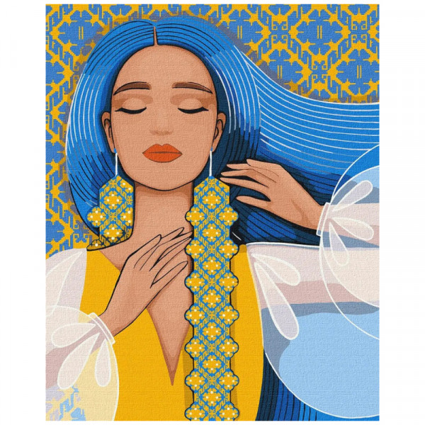 Картина за номерами "Вишукана українка", 40*50 см, Ideyka