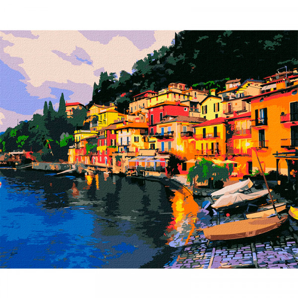 Картина по номерам "Вечерняя Италия" 40*50 см, Ideyka