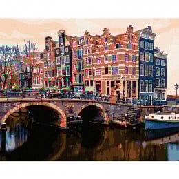 Картина по номерам "Волшебный Амстердам" 40*50 см, Ideyka