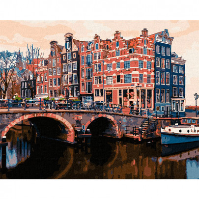 Картина по номерам "Волшебный Амстердам" 40*50 см, Ideyka