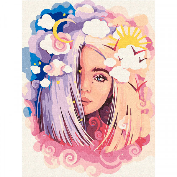 Картина за номерам "День і ніч", 30*40 см, Ideyka