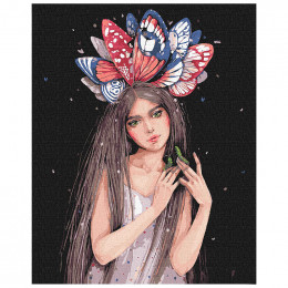 Картина за номерами "Барви метеликів", 40*50 см, Ideyka