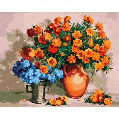 Картина за номерами "Квіткові обійми" 40*50 см, Ideyka