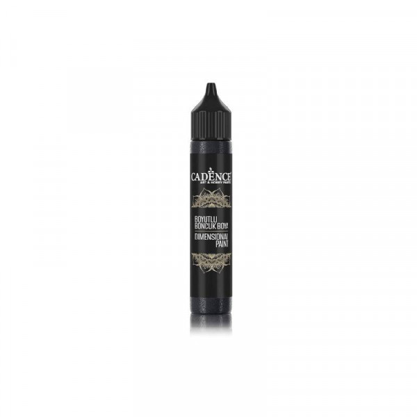 Контур глітерний №466 Чорний Cadence Glitter Color, 50 мл 