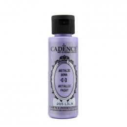 Акрилова фарба з ефектом металік №205 Бузковий 70 мл, Cadence Metallic Paint