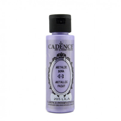 Акриловая краска Cadence с эффектом металлик Metallic Paint, 70 мл, сиреневый