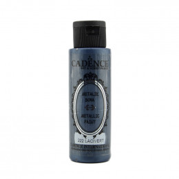 Акрилова фарба з ефектом металік №222 Темно синій 70 мл, Cadence Metallic Paint