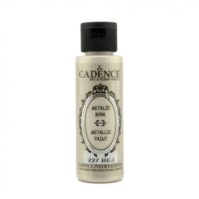 Акриловая краска Cadence с эффектом металлик Metallic Paint, 70 мл, бежевый