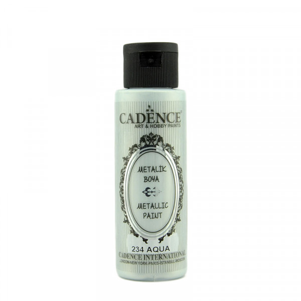 Акрилова фарба з ефектом металік №234 Вода 70 мл, Cadence Metallic Paint