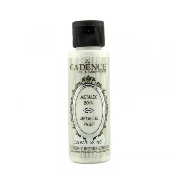 Акрилова фарба з ефектом металік №238 Сяючий перламутровий 70 мл, Cadence Metallic Paint