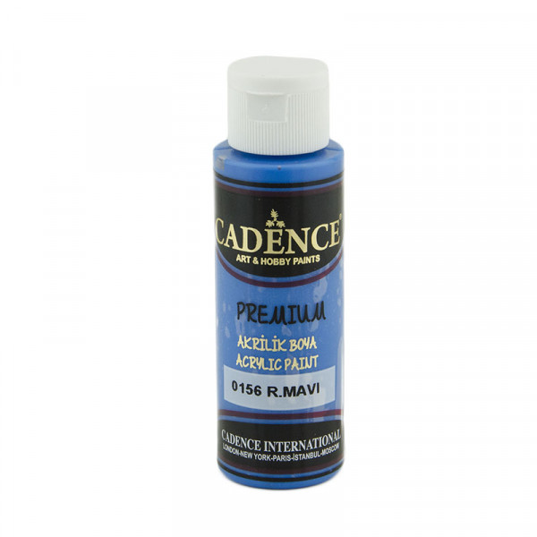 Акрилова фарба Cadence Premium Acrylic Paint, №0156 Синій королівський, 70 мл